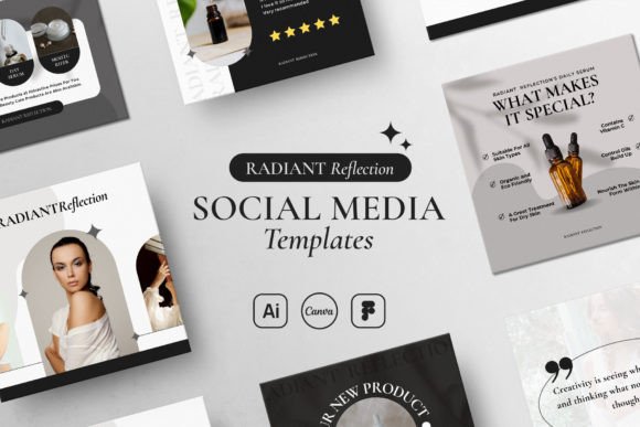 Radiant Reflection Social Media Template - Social Canvas