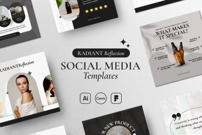 Radiant Reflection Social Media Template - Social Canvas