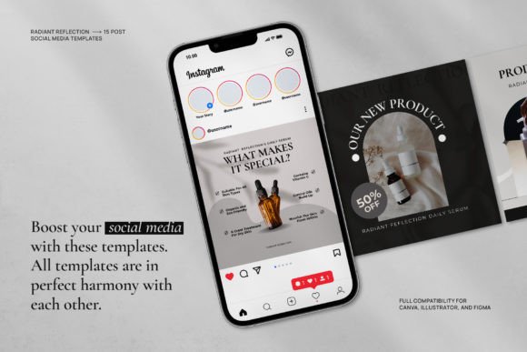 Radiant Reflection Social Media Template - Social Canvas