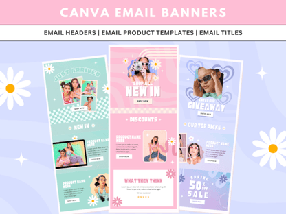Retro Email Newsletter Canva - Social Canvas