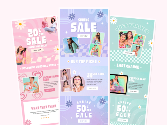 Retro Email Newsletter Canva - Social Canvas