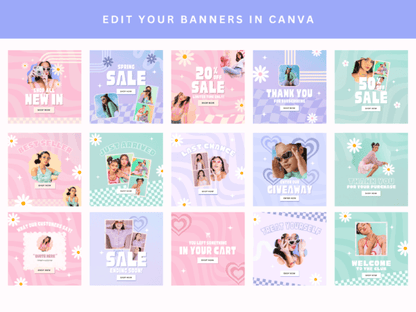 Retro Email Newsletter Canva - Social Canvas