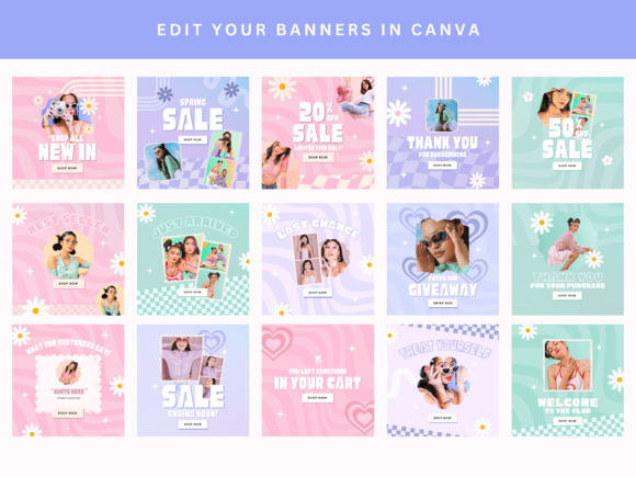 Retro Email Newsletter Canva Template – Editable Design for Campaigns & Promotions (MRR) - Social Canvas