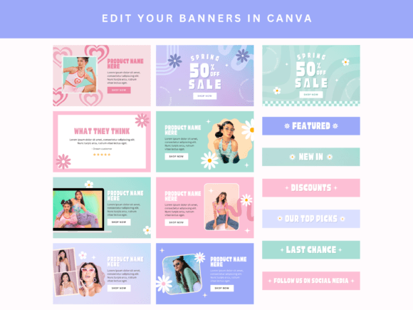 Retro Email Newsletter Canva - Social Canvas