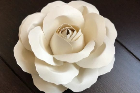 Rose Paper Flower - Social Canvas