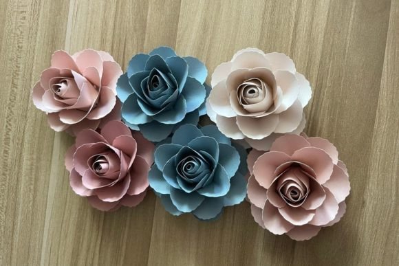 Rose Paper Flower - Social Canvas