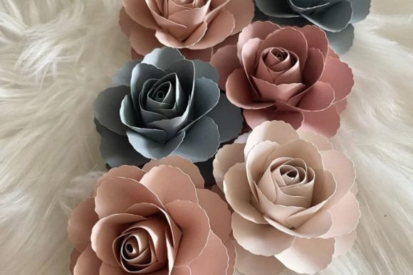 Rose Paper Flower - Social Canvas