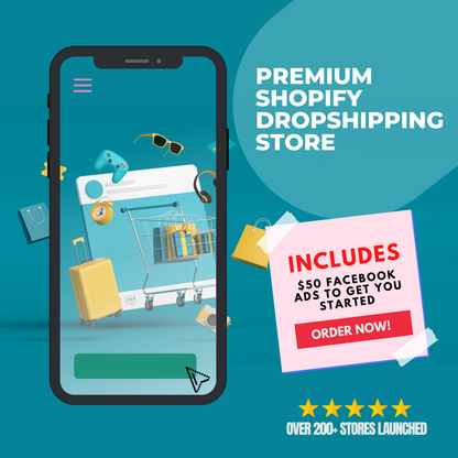 Premium Shopify Dropshipping Store - includes $50 in Facebook ads
