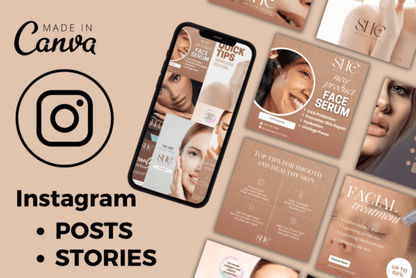 Skin Care Social Media Templates - Social Canvas