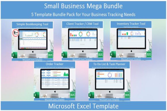 Small Business Mega Bundle – 10 Excel Templates for Finance, Planning & Operations - Social Canvas