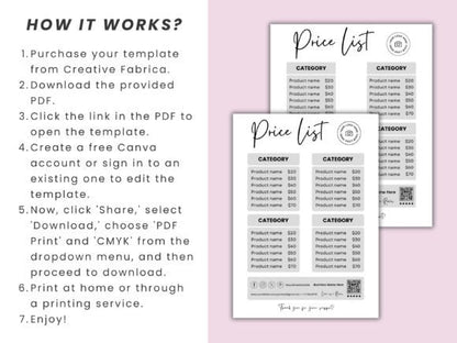 Small Business Sign Bundle – Editable Canva Templates for Shops & Market Displays - Social Canvas