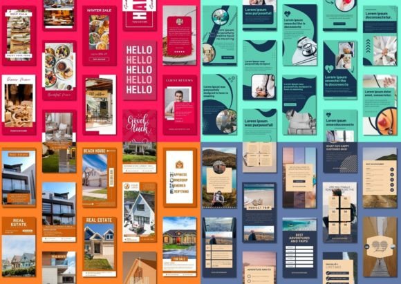 200 Social Media Canva Templates Bundle - Social Canvas