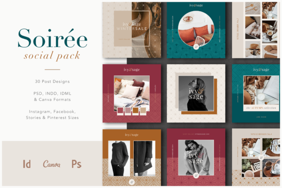 Soirée | Social Media Pack - Social Canvas