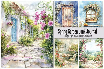 Spring Garden Junk Journal - Social Canvas