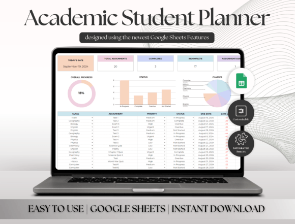 Student Planner & Homework Tracker for Academic Success