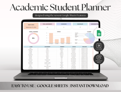 Student Planner & Homework Tracker for Academic Success