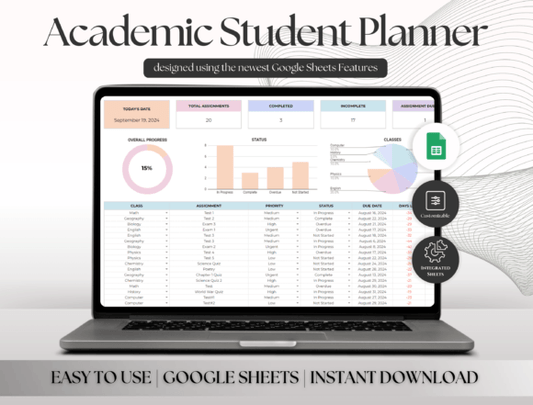Student Planner & Homework Tracker for Academic Success