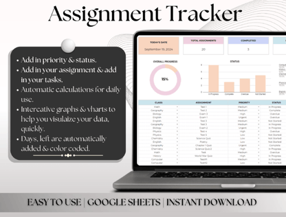 Student Planner & Homework Tracker for Academic Success