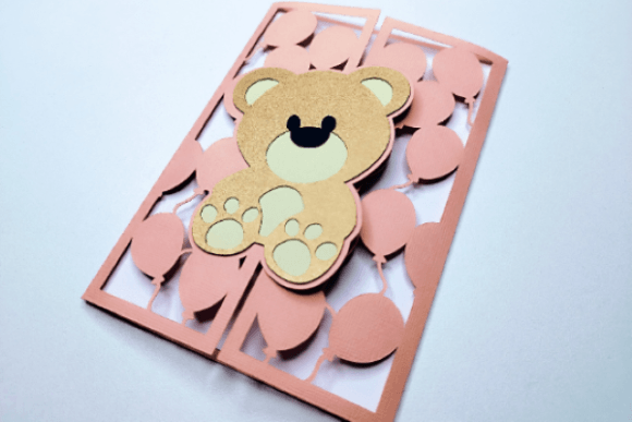 Teddy Bear Card Template – Cute DIY SVG for Cricut & Silhouette (MRR) - Social Canvas