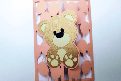 Teddy Bear Card Template – Cute DIY SVG for Cricut & Silhouette (MRR) - Social Canvas