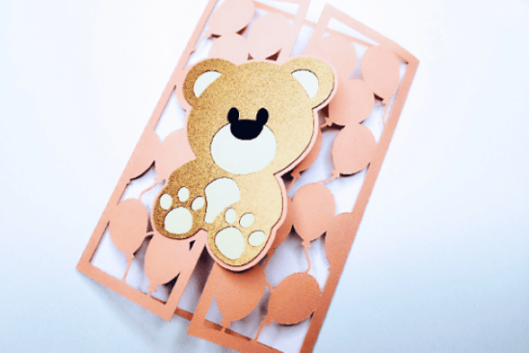 Teddy Bear Card Template – Cute DIY SVG for Cricut & Silhouette (MRR) - Social Canvas
