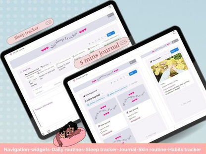 Notion Self-Care Planner & Tracker (MRR) - Social Canvas