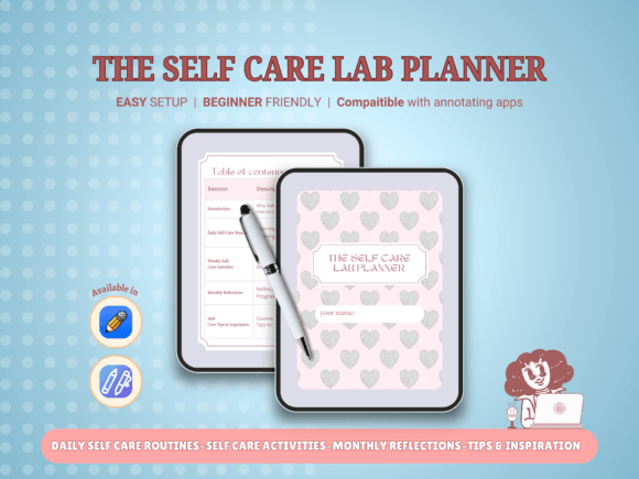 The Ultimate Self-Care Digital Planner (MRR) - Social Canvas