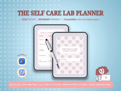 The Ultimate Self-Care Digital Planner (MRR) - Social Canvas