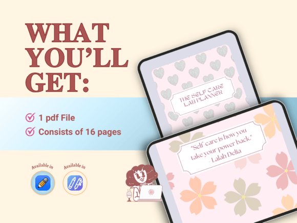 The Ultimate Self-Care Digital Planner (MRR) - Social Canvas