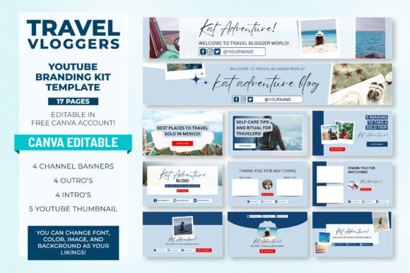 Travel Social Media and Printable Bundle - Social Canvas
