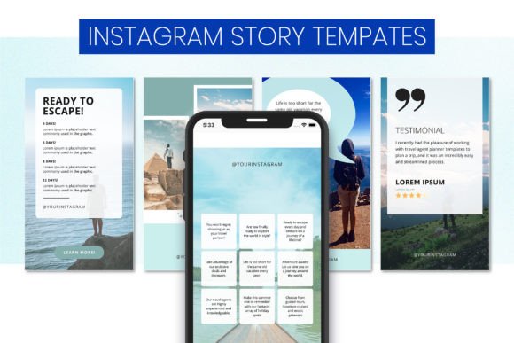 Travel Social Media and Printable Bundle - Social Canvas