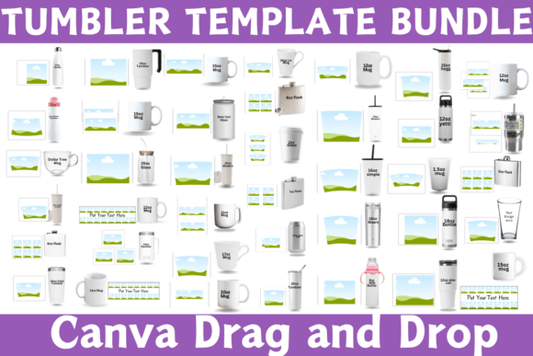 Customizable Tumbler Template Bundle for Canva (MRR) - Social Canvas