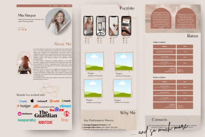 UGC Canva Website Template, Link in Bio - Social Canvas