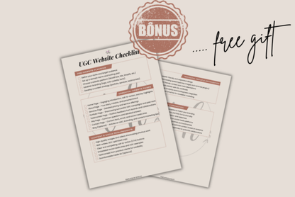 UGC Canva Website Template, Link in Bio - Social Canvas