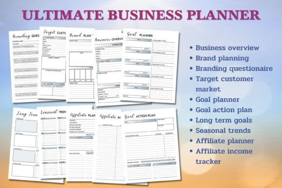Ultimate Business Planner – Printable & Editable Canva Templates for Entrepreneurs - Social Canvas