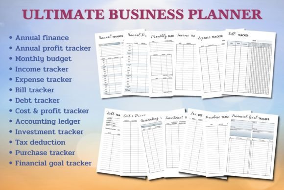Ultimate Business Planner – Printable & Editable Canva Templates for Entrepreneurs - Social Canvas