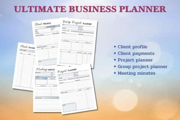Ultimate Business Planner – Printable & Editable Canva Templates for Entrepreneurs - Social Canvas