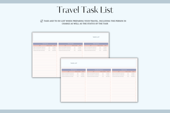 Comprehensive Travel Planning Spreadsheet (Excel) (MRR) - Social Canvas