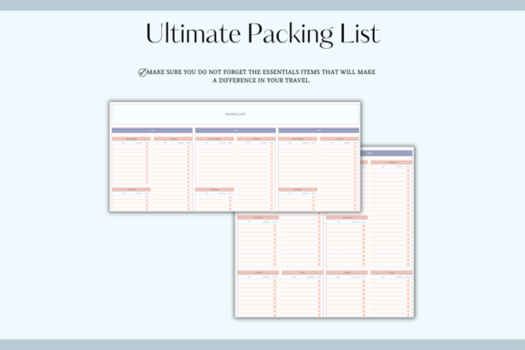 Comprehensive Travel Planning Spreadsheet (Excel) (MRR) - Social Canvas