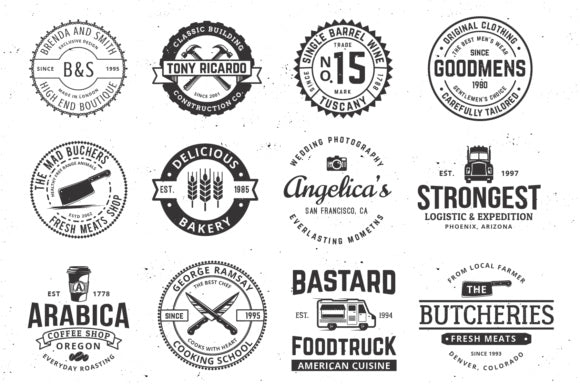 Vintage Logo Templates – Editable Retro & Classic Branding