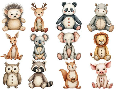 Vintage-Style Knitted Plush Baby Animals Digital Download (MRR) - Social Canvas