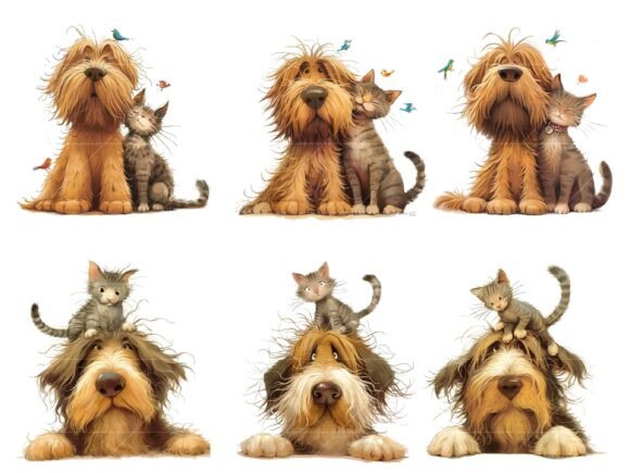 Watercolor Quirky Friendship Clip Art - Social Canvas