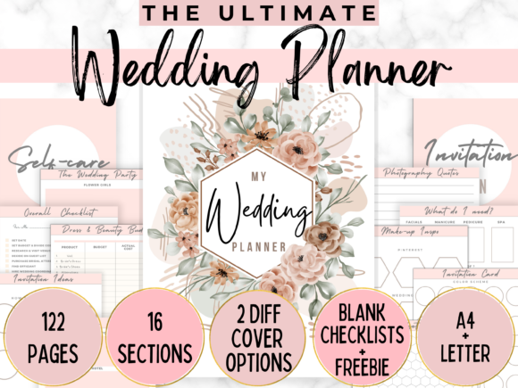 Printable Wedding Planner – Organized Wedding Binder for Brides-to-Be (MRR) - Social Canvas