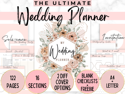 Printable Wedding Planner – Organized Wedding Binder for Brides-to-Be (MRR) - Social Canvas