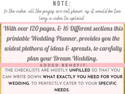 Printable Wedding Planner – Organized Wedding Binder for Brides-to-Be (MRR) - Social Canvas