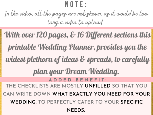 Printable Wedding Planner – Organized Wedding Binder for Brides-to-Be (MRR) - Social Canvas