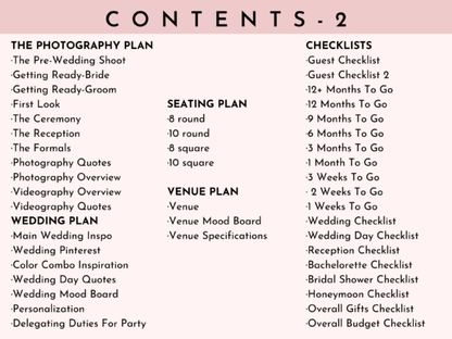 Printable Wedding Planner – Organized Wedding Binder for Brides-to-Be (MRR) - Social Canvas