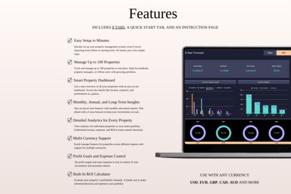Zillow Property Bookkeeping Tracker – Excel Spreadsheet for Real Estate Investors (MRR) - Social Canvas