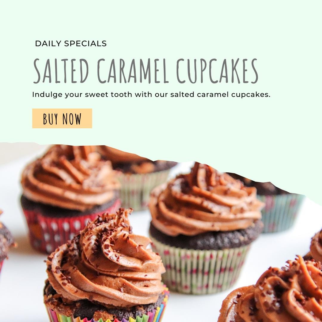40 Bakeshop Instagram Canva Templates | Canva Template Bundle | Editable Social Media Graphics - Social Canvas