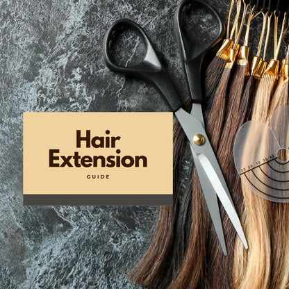 Hair Extension Care Guide | Maintain & Style Your Extensions Like a Pro | Digital Haircare Ebook - Social Canvas